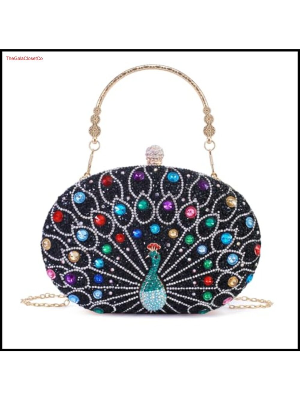 Rhinestone Evening Clutch Purses for Women Crossbody Shoulder Bag Wedding Party